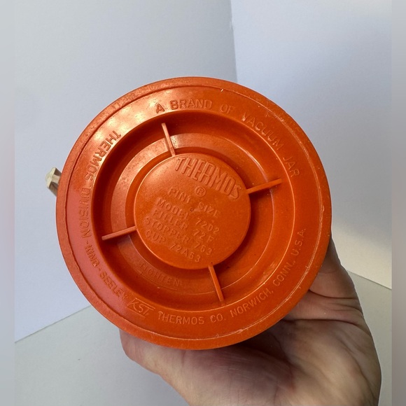Vintage‎ Orange Thermos Insulated Jar Container 16 oz. - Picture 3 of 8